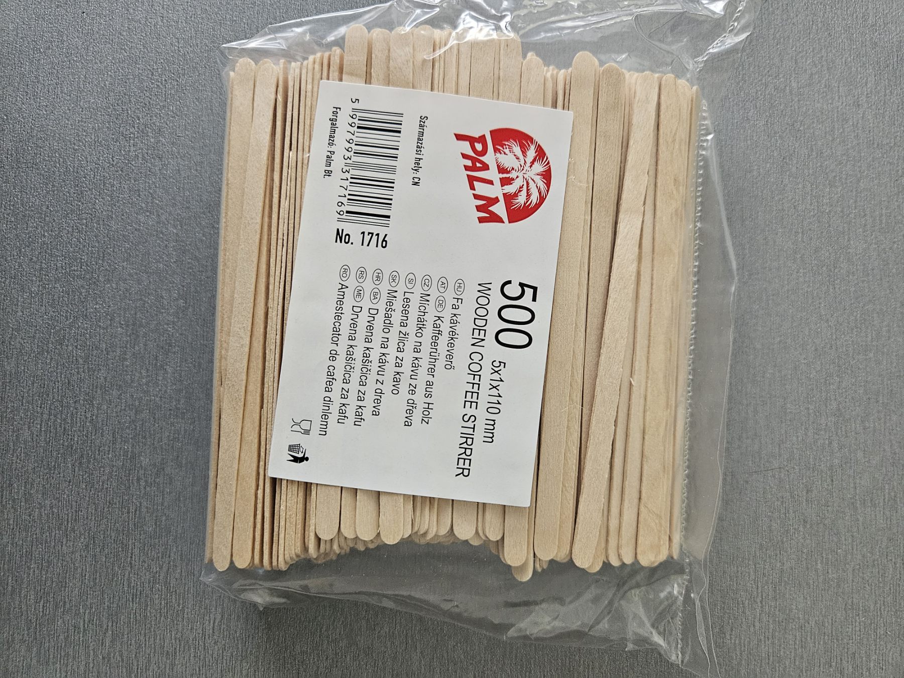 Bragio Plastics - Mešač za kafu drveni - 110 mm