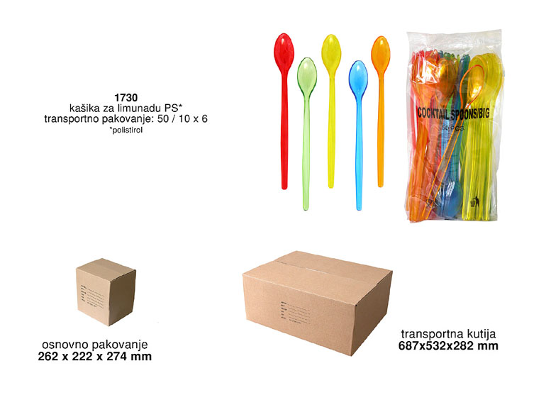 Bragio Plastics - Kašika za limunadu ps (polistirol)