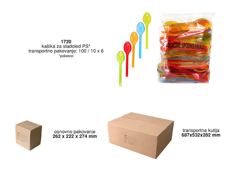 Bragio Plastics - Kašika za sladoled ps (polistirol)