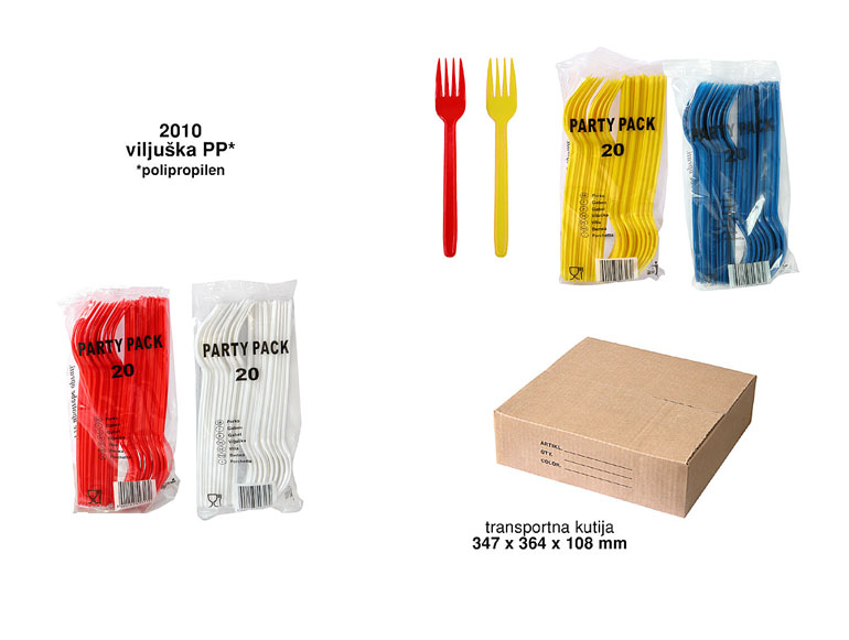 Bragio Plastics - Viljuška pp (polipropilen)